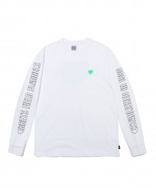 SIDE LINE LONG SLEEVE WHITE