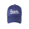 people logo purple ball cap