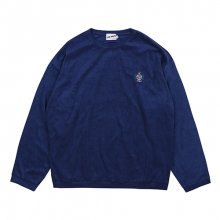 웨이브 로고 타월 스웨트셔츠(BLUE)