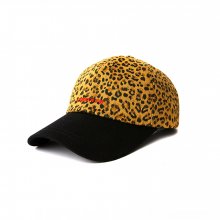 BASIC LOGO LEOPARD BALL CAP