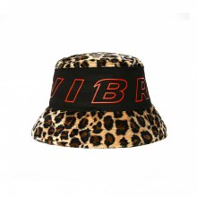 STROKE LOGO POINT LEOPARD BUCKET HAT