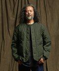 ROUNDING QUILTED JACKET _ OLIVE