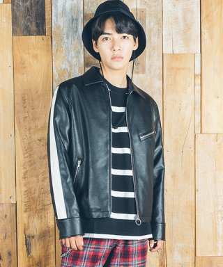 로케이트(LOCATE) IVY-BRIGDGE single rider jacket (men)