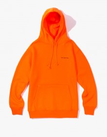 Side Logo Pullover Hoodie - Neon Orange