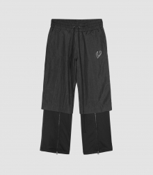 VLACK LINE - ZIP POINT WIDE PANTS (BLACK)