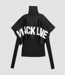 VLACK LINE - BASIC LOGO WRAP TOP NO.1 (BLACK)