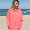 OVER SIZE LOGO PRINT HOODIE PINK VG2TL308