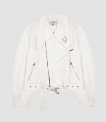 VLACK LINE - LOOSE FIT RIDER JACKET (WHITE)