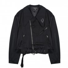 VLACK LINE - LOOSE FIT RIDER JACKET (BLACK)