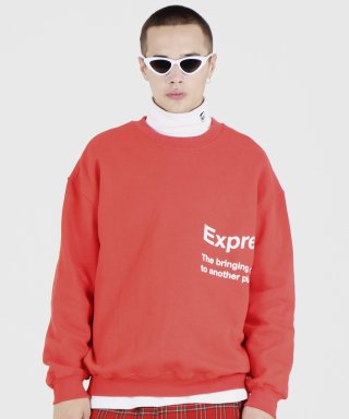 피피피(P.P.P) EXPRESS SYMBOL SWEAT SHIRTS (RED)