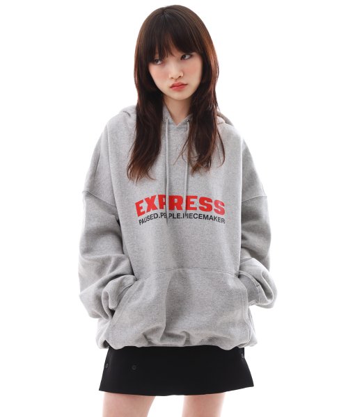 피피피(ppp) EXPRESS HOODED SWEATSHIRTS (GREY)