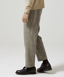 Glen Check One Tuck Easy Pants [Grey]