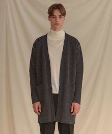 Basic Knit Cardigan - Charcoal