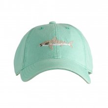 Adult`s Hats Great White Shark on keys green