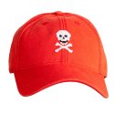 하딩레인(HARDING-LANE) Adult`s Hats Skull and Bones on neon red