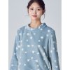 [파자마 시리즈] 스카이 블루 패턴 수면 파자마 티셔츠 (158X41SYAQ)