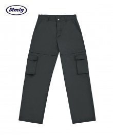 [Mmlg] POCKET LAYERED PANTS (CHARCOAL BLACK)