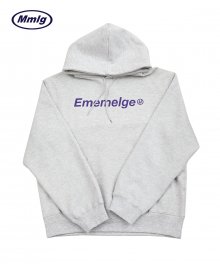 [Mmlg] EMEMELGE HOOD (MELANGE WHITE)