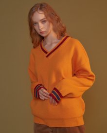V Neck Knit Sweater