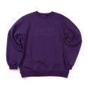 스테레오 바이널즈(STEREO VINYLS) [FW18 SV] Logo Sweatshirts(Purple)