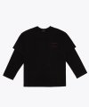 06 레이어드 티셔츠 - 블랙