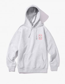 MINI FRAME PULLOVER HOODIE - HEATHER GREY / HGT18FWHD021