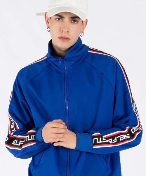 LOGO TAPE TRACK JUMPER (SAF3TR03) (BLUE)