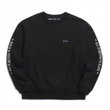 Sleeve Embroidered Sweatshirt (Black)