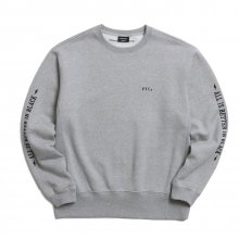 Sleeve Embroidered Sweatshirt (Grey)