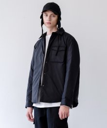 LIGHT GOOSE DOWN SHIRT (black)