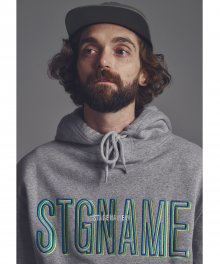 [기모]STG signature hoodie_GREY