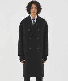 18aw oversized double coat [black]