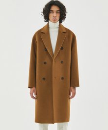 18aw oversized double coat [camel]