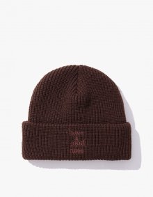 Ragg Wool Beanie - Brown