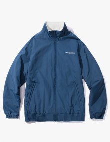 Side Logo Inner Fleece Jacket - Satin Blue