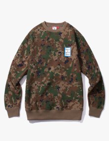 Mini Blue Frame Crewneck - Camo