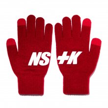 [NK] NSTK BASIC LOGO GLOVES RED (NK18A102H)