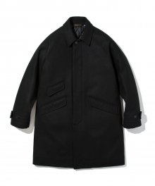 18fw wool balmacaan coat black