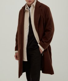 Woolen.Nap Single Coat (Brown)