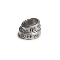 윌리앤더피(WILLIE and DUFFY) Custom Stamp Ring (Thick ver.) (실버925) (핸드메이드)