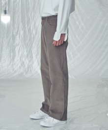 [유니섹스] LE CORDUROY WIDE FIT PANTS BEIGE