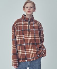 [유니섹스] TRIP HALF ZIP CHECK MTM BEIGE