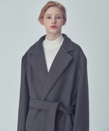 [유니섹스] LE ROBE COAT CHARCOAL