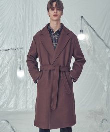 [유니섹스] LE ROBE COAT BROWN