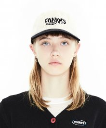 TWO TONE LETTERING LOGO CAP BK