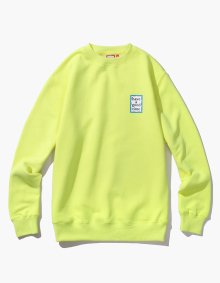 Mini Blue Frame Crewneck - Neon Green / HGT18FWCN036