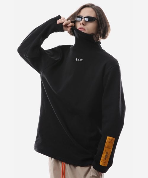 색 스튜디오(SAC STUDIO) MINI LOGO TURTLE NECK BLACK - 사이즈 & 후기 | 무신사