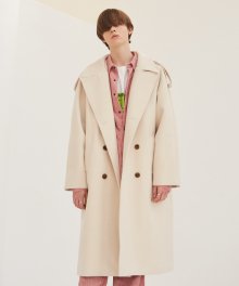 OVERSIZED THINSULATE TRENCH COAT BEIGE