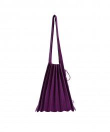 Lucky Pleats Knit Crossbag M Melange Purple