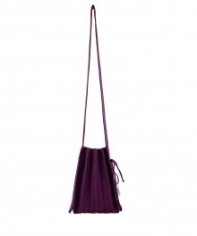 Lucky Pleats Knit Crossbag S Melange Purple